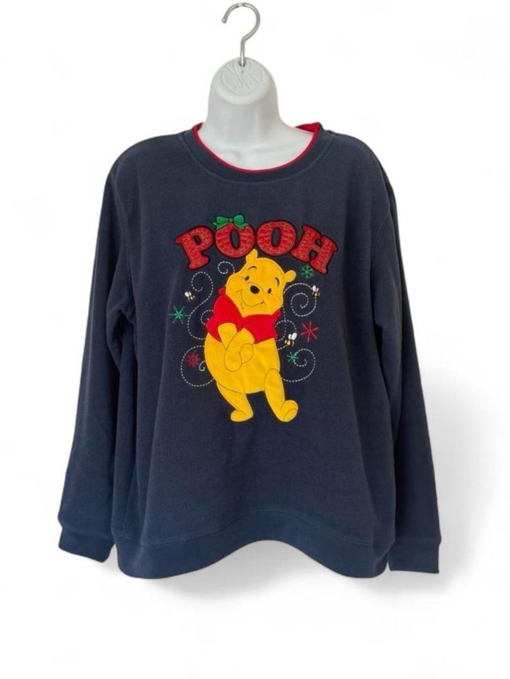 Disney Winnie the Pooh sweatshirt L navy red